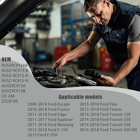 صمام تطهير علبة البخار، AU5Z-9C915-B صمام الملف اللولبي لتطهير علبة البخار متوافق مع Ford Escape Fusion Edge Explorer Mustang F-150 F-350 Flex Taurus استبدال #AU5Z9C915A 9U5Z-9C915-H in Kuwait