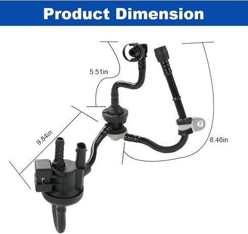 Vapor Canister Purge Valve Compatible with Audi A3 Q3 TT Quattro Volkswagen Beetle CC Golf Eos Passat GTI 2008-2015 Replacement for 06J133781AL 06H906517H in Saudi Arabia