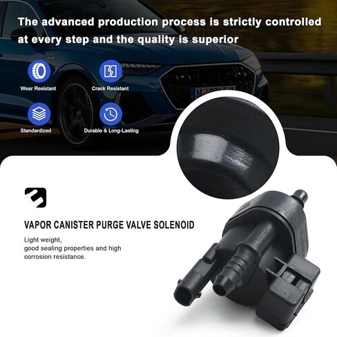 06H906517AA 06H906517B علبة بخار تطهير صمام الملف اللولبي متوافق مع أودي A3 A4 A5 A6 Q3 TT VW Golf Jetta Passat Scirocco Sharan Tiguan Beetle CC Eos Seat Skoda 2.0T in Kuwait