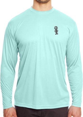 Fishing Pirate Long‑Sleeve T‑Shirt for Men – Pirate Fish Graphic Shirt | Moisture‑Wicking UPF 30+ Performance | Quick‑Dry, Durable | Funny Gift for Anglers in Saudi Arabia