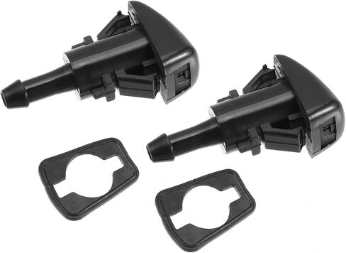 Car Windshield Washer Nozzle Wiper Spray Jet Fit for Jeep Compass 2007-2017 5303833AA/5116079AA - Pack of 4 Black Durable Material in Saudi Arabia