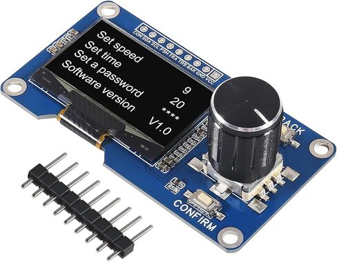 AITRIP 2 قطعة وحدة عرض OLED 0.96 بوصة مع أزرار EC11 جهاز تشفير دوار IIC واجهة شاشة LCD متوافقة مع Arduino in Kuwait