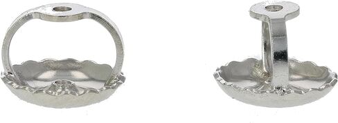 Vir Jewels 14K White Gold Screw Backs Replacement for Stud Earrings (1 Pair) in Saudi Arabia