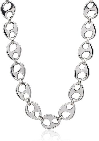 Waterproof 18K Gold Plated Stainless Steel Chunky Chain Big Pig Nose Oval Link Chain Necklace Bracelet Earring Set in Saudi Arabia