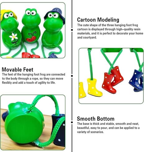 Cute Frog Garden Decor for Outside, Funny Resin Garden Statues Yard Decoration Outdoor, Unique Frog/Rabbit/Monkeys Art Figurines for Patio Lawn House (Frogs a) in Saudi Arabia