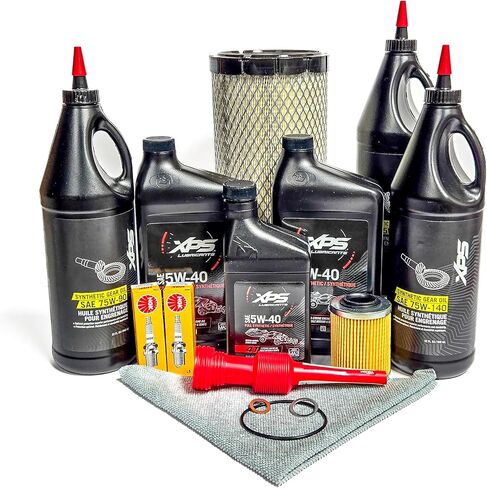 Can-Am Defender HD10 HD9 HD8 HD7 Full Service Oil Change Maintenance Kit With Air Filter and DCPR8E Spark Plugs CHECK YOUR PLUGS! C02 in Saudi Arabia
