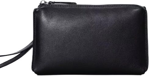 Classic Soft Genuine Leather Clutch Wallet for Men - Slim Vintage Design with RFID Protection for Daily Carry Gift Box in Kuwait