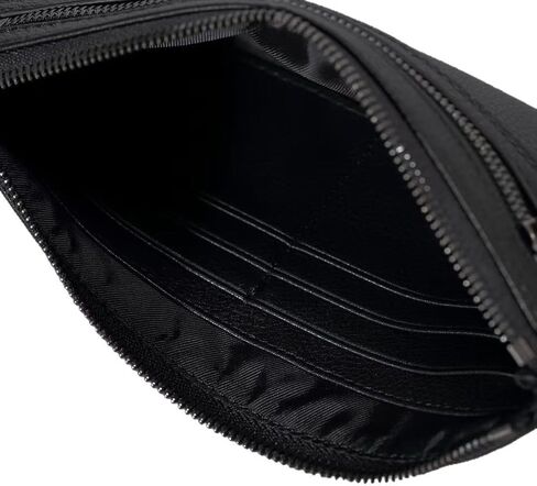 Classic Soft Genuine Leather Clutch Wallet for Men - Slim Vintage Design with RFID Protection for Daily Carry Gift Box in Kuwait