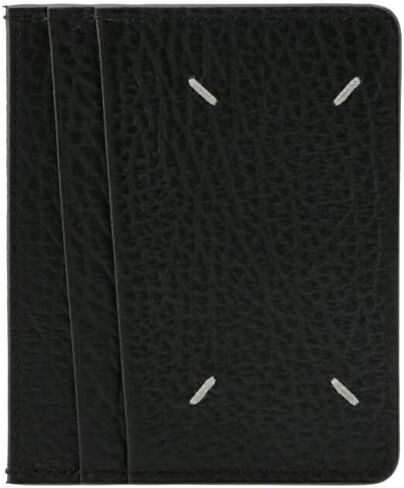 Maison Margiela Men's Business Card Holder, 5 CARD HOLDER Card Case, Black SA1VX0006-P4455-T8013, Black in Saudi Arabia