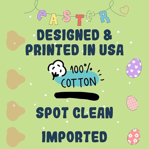 Generic Personalized Easter Egg Hunt Tote Bag Customized Easter Sack, Natural in Saudi Arabia