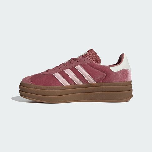 حذاء adidas Gazelle Bold WMNS، قرمزي/وردي رملي/أبيض فاتح، مقاس 7 in Saudi Arabia