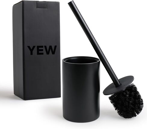 Matte Black Toilet Bowl Brush for Bathroom with Holder - Bathroom Cleaner Scrubber with Sleek Design, Sturdy, and Durable Bristles in Kuwait