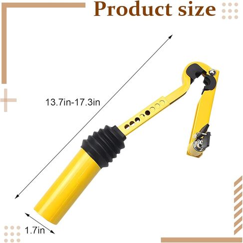 Car Gear Stick Lock, Anti-Theft Device Security Adjustable Vehicle Handbrake to Gear Stick Lock with 2 Keys, Automotive Manual Padlock Mechanism, Universal for SUV RV Truck in Saudi Arabia