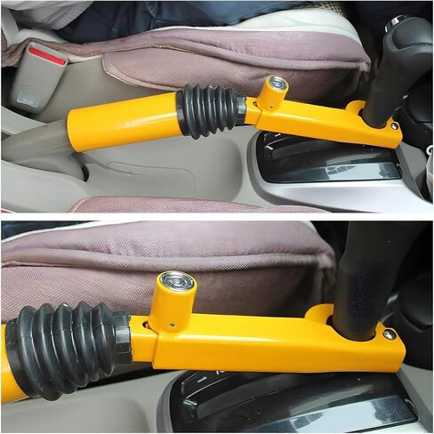Car Gear Stick Lock, Anti-Theft Device Security Adjustable Vehicle Handbrake to Gear Stick Lock with 2 Keys, Automotive Manual Padlock Mechanism, Universal for SUV RV Truck in Saudi Arabia