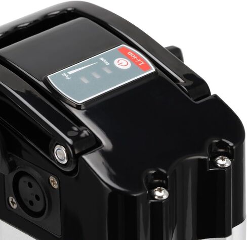 Yose Power 48V 10.4Ah Ebike Battery Sliver Fish Battery with USB Port Electric Bike for 250W/350W/500W Motor Electric Bicycle Seat Tube with Safe Lock Led Indicator Light 2 Pins Discharging Port in Kuwait