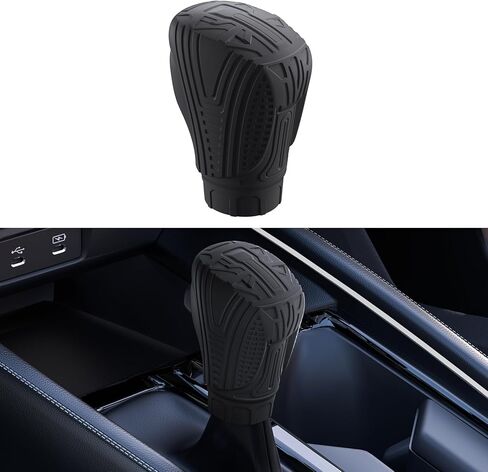 Suitable for Honda10th-11th Generation Accord, 11th Generation Civic, The Latest Honda Crider,Honda CRV,HRV,XRV,HRV,ZRV,INTEGRA,INSPIRE Car Gear Shift Cover,Stick Shifting Handle Protector (Black) in Saudi Arabia