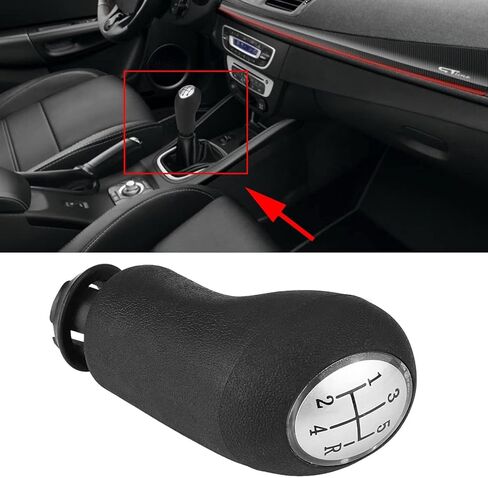 Terisass Sandero 2012 Shift Knob, Gear Shift Knob Car Vehicle 5 Speed Manual Gear Shift Shifter Knob Head Handle Lever for Clio III 2005-2009 Scenic II 2003-2006 Megane II in Saudi Arabia