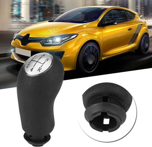 Terisass Sandero 2012 Shift Knob, Gear Shift Knob Car Vehicle 5 Speed Manual Gear Shift Shifter Knob Head Handle Lever for Clio III 2005-2009 Scenic II 2003-2006 Megane II in Saudi Arabia