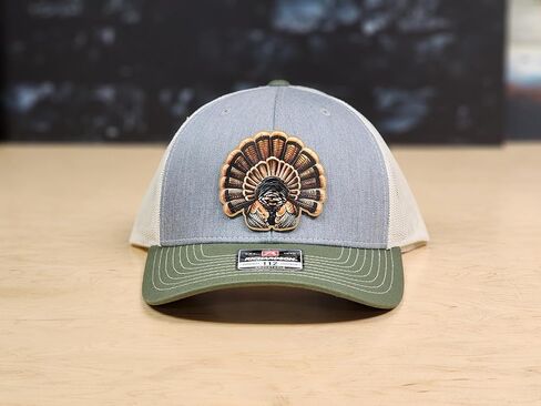 قبعة بيسبول مطرزة بتركيا، طراز ريتشاردسون 112، قبعة Snapback قابلة للتعديل، قبعة رمادية وخضراء زيتونية in Kuwait