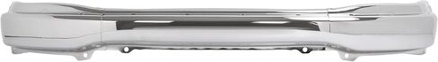 المصد الأمامي متوافق مع 1999-2004 Ford F-150 F-250 Expedition لاستبدال XL3Z17757AA FO1002356 مع فتحات الوسادة من الفولاذ الكروم in Saudi Arabia