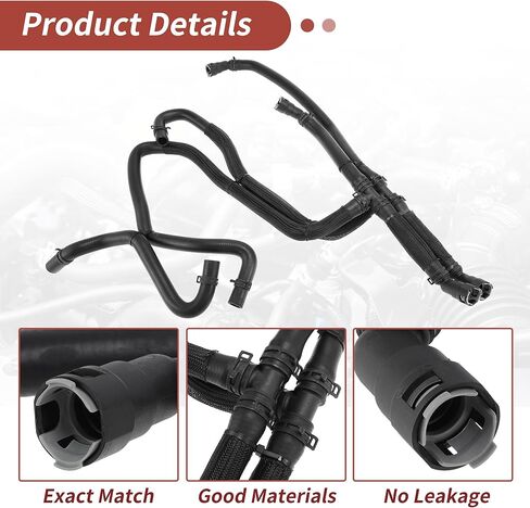 Engine Heater Hose Inlet & Outlet for Ford F-150 5.0L 2015-2017, Car Heater Coolant Hose FL3Z-18472-K/626-802/FL3Z18472K/626802, Rubber Heater Pipe in Saudi Arabia