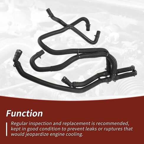 Engine Heater Hose Inlet & Outlet for Ford F-150 5.0L 2015-2017, Car Heater Coolant Hose FL3Z-18472-K/626-802/FL3Z18472K/626802, Rubber Heater Pipe in Saudi Arabia