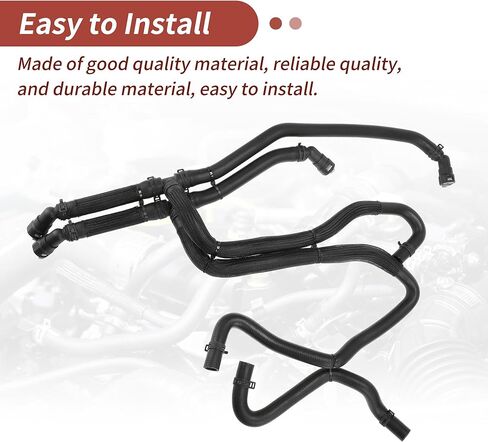 Engine Heater Hose Inlet & Outlet for Ford F-150 5.0L 2015-2017, Car Heater Coolant Hose FL3Z-18472-K/626-802/FL3Z18472K/626802, Rubber Heater Pipe in Saudi Arabia