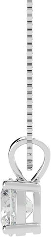 Houston Diamond District 0.5-10 Carat Lab Grown Diamond Solitaire Pendant Necklace, Round Cut Solitaire, 4-Prong Setting, Jewelry for Women (E-F, VS) in Kuwait