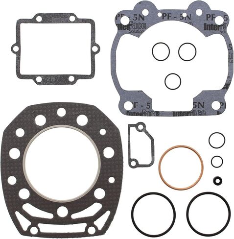 Generic قطع غيار واكسسوارات للدراجات النارية والسكوتر لـ Kawasaki KX500، 1986-1988، مجموعة حشية الجزء العلوي - KX 500 Index-TRF965-34205، أسود in Saudi Arabia