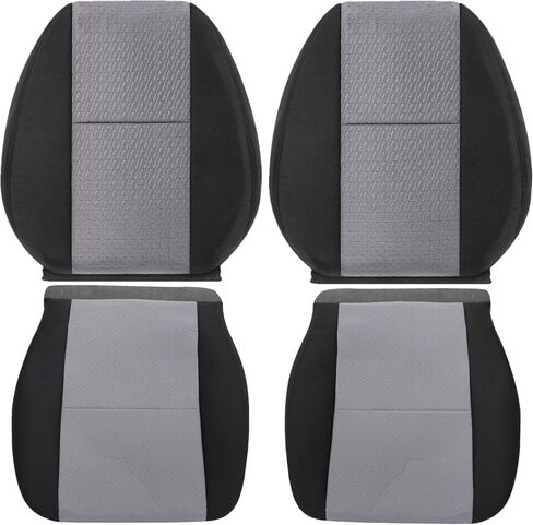 NLQR Cloth Driver & Passenger Side Bottom & Top Lean Back Replacement Seat Covers Compatible with Chevy Silverado Tahoe Suburban Avalanche Yukon GMC Sierra 2007 2008 2009 2010 2011 2012 2013 2014 in Saudi Arabia
