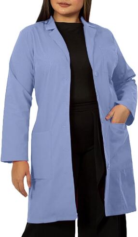 HEEDFIT Panda Uniform Women’s 37 Inch Colored Lab Coat – Double Patch Pockets – Customize lab coat in Saudi Arabia