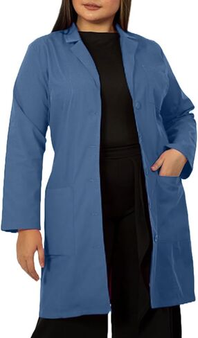 HEEDFIT Panda Uniform Women’s 37 Inch Colored Lab Coat – Double Patch Pockets – Customize lab coat in Saudi Arabia