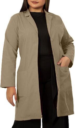 HEEDFIT Panda Uniform Women’s 37 Inch Colored Lab Coat – Double Patch Pockets – Customize lab coat in Saudi Arabia