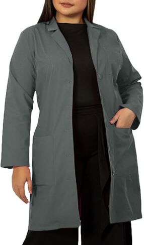 HEEDFIT Panda Uniform Women’s 37 Inch Colored Lab Coat – Double Patch Pockets – Customize lab coat in Saudi Arabia