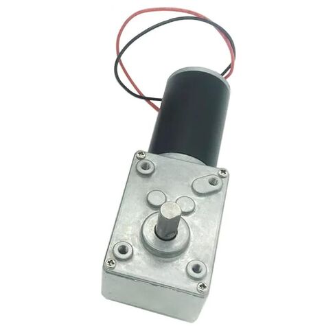 Bringsmart A58SW31ZY DC Worm Geared Motor, 12-24V High Torque 1.6-70kg.cm, D Shaft Self-Lock for Rotating Table Door (10rpm 12V) in Saudi Arabia
