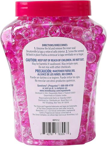 Clorox Fraganzia Crystal Beads Air Freshener Twin Pack, Long Lasting Room Deodorizer and Odor Eliminator Gel Beads for Home, Car, or Office, Spring Scent, 24 Fl Oz in Saudi Arabia