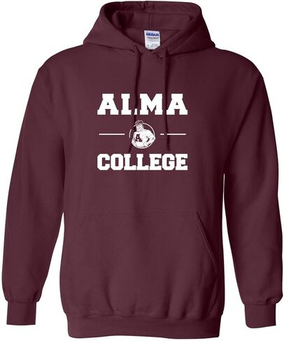 كريت ماي تي | سويت شيرت بغطاء للرأس من Alma College Scots بلون واحد | in Saudi Arabia