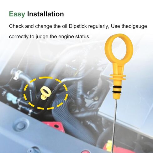 عصا غمس زيت المحرك متوافقة مع 2007-2019 Chevy Equinox Malibu Impala/Buick Regal، من أجل Verano، من أجل Lacrosse/Saturn Vue يستبدل # 917-379 917379 12607379 12657799 in Kuwait
