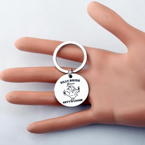 ENSIANTH Silly Bride Goose Gett'n Loose Keychain Bride To Be - Funny Bridal Party Gift Wedding -New Bride - Goose Lover Gift in Saudi Arabia