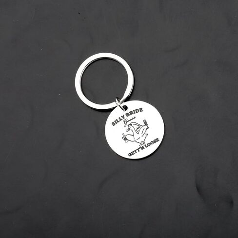 ENSIANTH Silly Bride Goose Gett'n Loose Keychain Bride To Be - Funny Bridal Party Gift Wedding -New Bride - Goose Lover Gift in Saudi Arabia