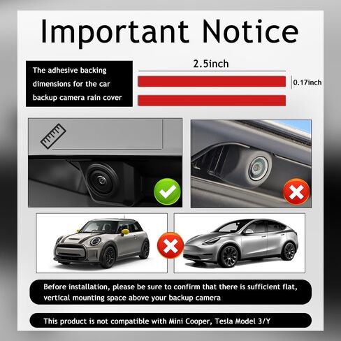 2PCS Carbon Fiber Backup Camera Rain Shield,Backup Camera for Car Anti-Rain Cover,Non-Destructive Adhesion Waterproof Cover for Reverse Cameras as Car Modification Accessories in Kuwait