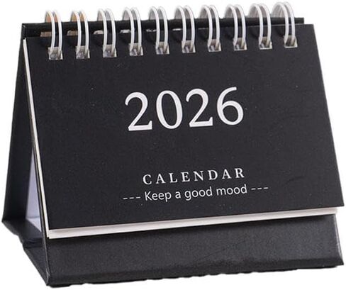 Mini Desk Calendar 2025-2026 - July 2025 to Dec 2026 Small Desktop Calendar,Mini Standing Flip C-alendar 2026,18 Month Small C alendar, 4.68''x3.71'' Little Notepad C-alendar for Home Office School in Saudi Arabia
