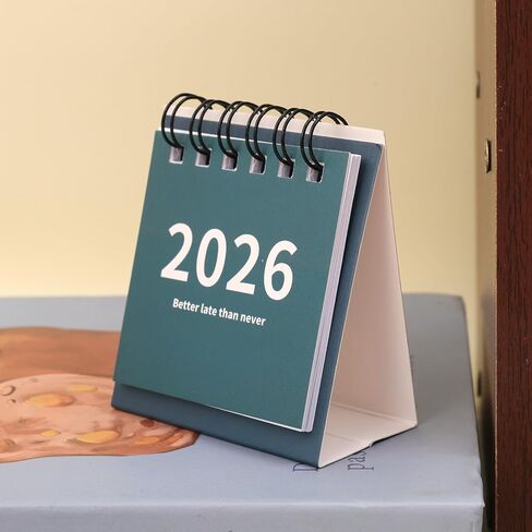 تقويم مكتب صغير 2026 قابل للتمزيق، مخطط يومي لسطح المكتب، تنظيم يومي للقيام بقائمة 2026، تقويم ملفوف للمنزل، أزرق in Saudi Arabia