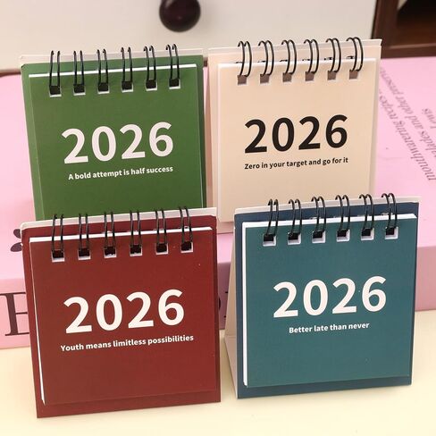 تقويم مكتب صغير 2026 قابل للتمزيق، مخطط يومي لسطح المكتب، تنظيم يومي للقيام بقائمة 2026، تقويم ملفوف للمنزل، أزرق in Saudi Arabia