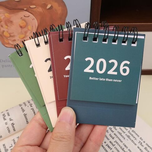 تقويم مكتب صغير 2026 قابل للتمزيق، مخطط يومي لسطح المكتب، تنظيم يومي للقيام بقائمة 2026، تقويم ملفوف للمنزل، أزرق in Saudi Arabia