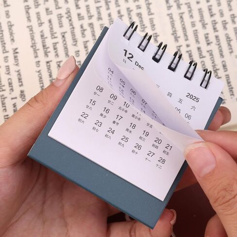 تقويم مكتب صغير 2026 قابل للتمزيق، مخطط يومي لسطح المكتب، تنظيم يومي للقيام بقائمة 2026، تقويم ملفوف للمنزل، أزرق in Saudi Arabia