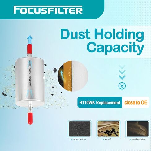 FOCUSFILTER H110WK OEM Grade Fuel Filter, for Vectra V6 2.8L 2006-2008, Volkswagen Polo L4 1.8L 1999-2002, Volkswagen Derby L4 1.8L 1995-2009, Replaces 25313359 in Saudi Arabia