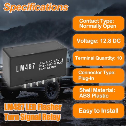 LM487 10383321 15764135 15231201 LED Flasher Relay - Fixes Hyperflash for Chevy GMC Cadillac Silverado Sierra Tahoe Yukon Escalade Hummer H2 (2003-2007 GMT800 Platform) in Saudi Arabia