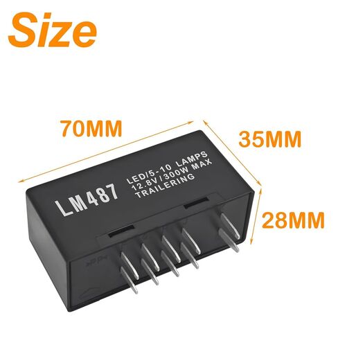 LM487 10383321 15764135 15231201 LED Flasher Relay - Fixes Hyperflash for Chevy GMC Cadillac Silverado Sierra Tahoe Yukon Escalade Hummer H2 (2003-2007 GMT800 Platform) in Saudi Arabia