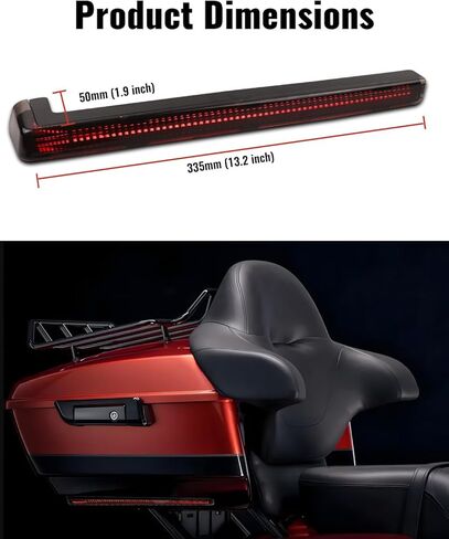 LED Tour Pack Light Accent Side Marker Light w/Turn Signal Running Lamp for Harley Touring Road Glide Street Glide Electra Glide Ultra Limited Tri Glide CVO 2006-2025 Accessories, Smoked Lens in Saudi Arabia